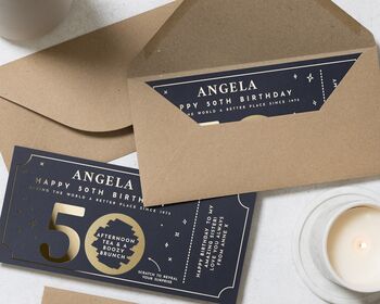 50th Birthday Gift Voucher, 6 of 9