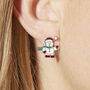 Winter Wonderland Silver Plated Christmas Earring Set, thumbnail 2 of 6