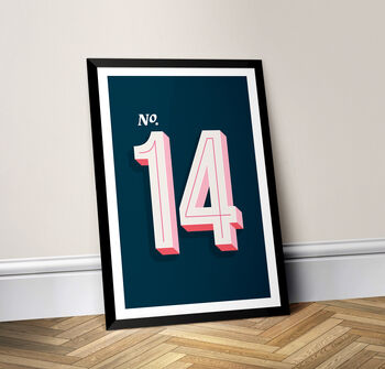 Personalised House Number Portrait, 5 of 10