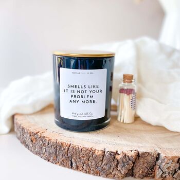 Not Your Problem Anymore Scented Candle – Funny Gift, 4 of 10