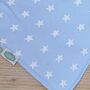 Bandana Dribble Bib Blue With White Stars, thumbnail 2 of 2