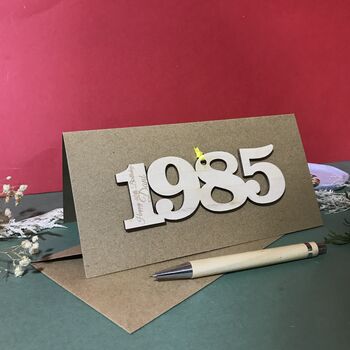 Personalised 40th Birthday 1986 Year Card, 2 of 10