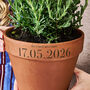 Mr And Mrs Personalised Terracotta Plant Pot, thumbnail 2 of 3
