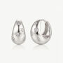 Gold Or Silver Thick Star Huggie Hoop Earrings, thumbnail 1 of 6