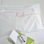Personalised Script Embroidered Pillowcase, thumbnail 1 of 3