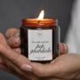 Man City Football Gifts For Dad, Pep Guardiola Candle, thumbnail 2 of 8
