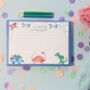 Dinosaur Writing Paper, Postcards And Stickers, thumbnail 8 of 11