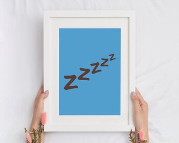 Zzzzz Home/Bedroom Print, 2 of 4
