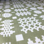 Welsh Blanket Print Oilcloth Tablecloth Matt Green, thumbnail 2 of 2