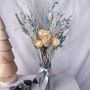 Blue And Silver Dried Flowers With Vase Gift, thumbnail 4 of 4