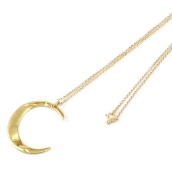 Large Gold Moon Necklace, 2 of 2