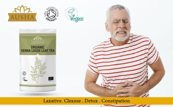Organic Senna Loose Leaf Tea 100g Constipation Relief, 3 of 12