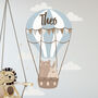 Personalised Hot Air Balloon Wall Sticker Gift For Kids Nursery, thumbnail 2 of 2