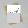 Duck Family Greetings Card, thumbnail 2 of 2