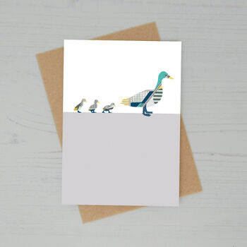 Duck Family Greetings Card, 2 of 2