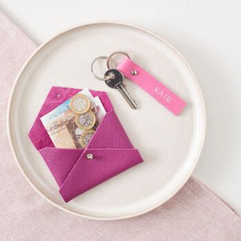 Mother's Day Gift, Personalised Leather Keyring, 4 of 9