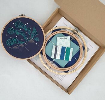 Northern Lights Embroidery Kit, 3 of 6