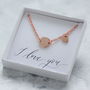 Personalised Rose Gold Plated Necklace With Heart Charm, thumbnail 3 of 8
