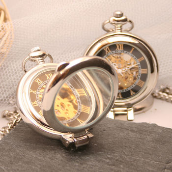 Personalised Pocket Watch With Standing Lid, 3 of 5