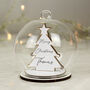 Personalised Wooden Christmas Tree Glass Bauble, thumbnail 3 of 4