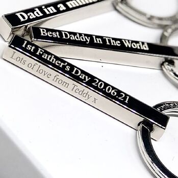 Fathers Day Dad Bar Keyring, 10 of 10