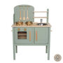 Personalised Wooden Sage Green Toy Kitchen, thumbnail 1 of 4