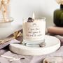 Healing Affirmation Crystal Candle With Three Crystals, thumbnail 4 of 5
