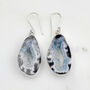 Semi Precious Geode Earrings Set In Sterling Silver, thumbnail 4 of 7