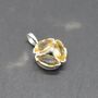 Citrine Silver Floral Pendant: November Birthstone, thumbnail 1 of 8