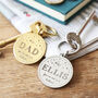 Personalised Stainless Steel Disc Keyring, thumbnail 1 of 4