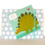 Happy Birthday Stegosaurus Card, thumbnail 5 of 5