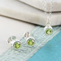 Peridot August Birthstone Sterling Silver Gift Set, thumbnail 1 of 4
