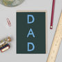 'Dad' Text Father's Day Card, thumbnail 1 of 2