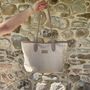 Personalised Becky Straw And Faux Leather Tote Beach Bag, thumbnail 3 of 7