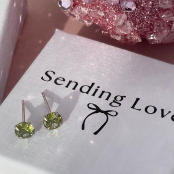 August Birthstone Earrings Gift, 5 of 9