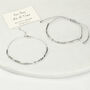 One Day At A Time Morse Code Bracelet In Sterling Silver 925, thumbnail 5 of 8