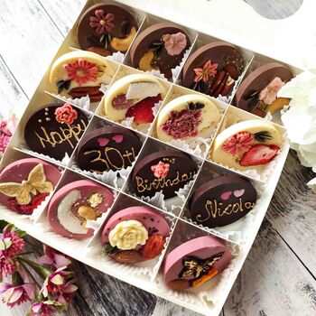 Personalised Rounds Artisan Chocolate Mendiants Box, 5 of 9