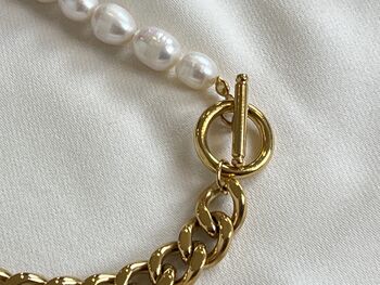 'Dakila' Distinguished Bold Pearls Necklace, 4 of 12