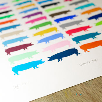 Cornish Pigs Limited Edition Screen Print, 3 of 3