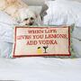 When Life Gives You Lemons Add Vodka Pillow, thumbnail 2 of 3