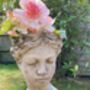 25cm Stone Ladies Head Bust Planter – Heavy Roman Style, thumbnail 7 of 7