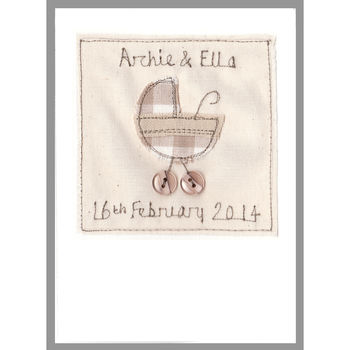 Personalised New Baby Pram Card, 9 of 12