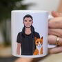 Cat Dad Personalised Illustrated Gift Mug, thumbnail 1 of 6
