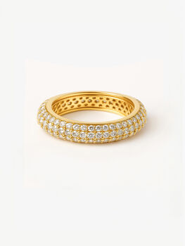 Pave Dome Ring, Minimalist Women's Jewellery, 2 of 6
