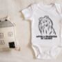 Outline Sheltie Portrait Bodysuit, thumbnail 2 of 3