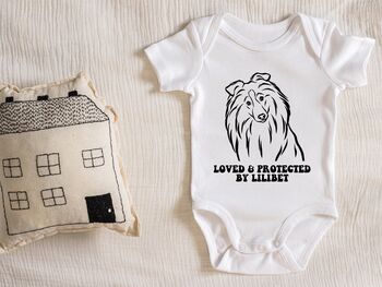 Outline Sheltie Portrait Bodysuit, 2 of 3