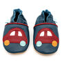 Dotty Fish Red Car Soft Leather Baby Shoes With Barefoot Soles, thumbnail 6 of 8