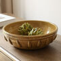 Large Ochre Decorative Bowl, thumbnail 1 of 3