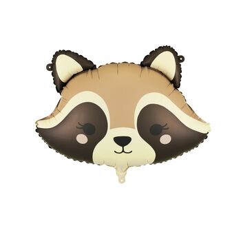 Raccoon Head Foil Balloon, 2 of 3