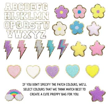 Kids Personalised Preppy Patch Bag, 3 of 8